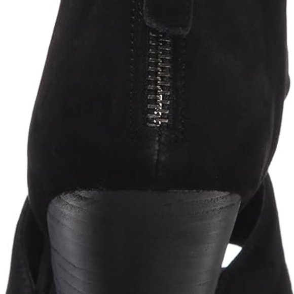 Eileen Fisher Chat-Su Dress Pump Sandal In Black Suede Stretch 8M - Picture 7 of 9